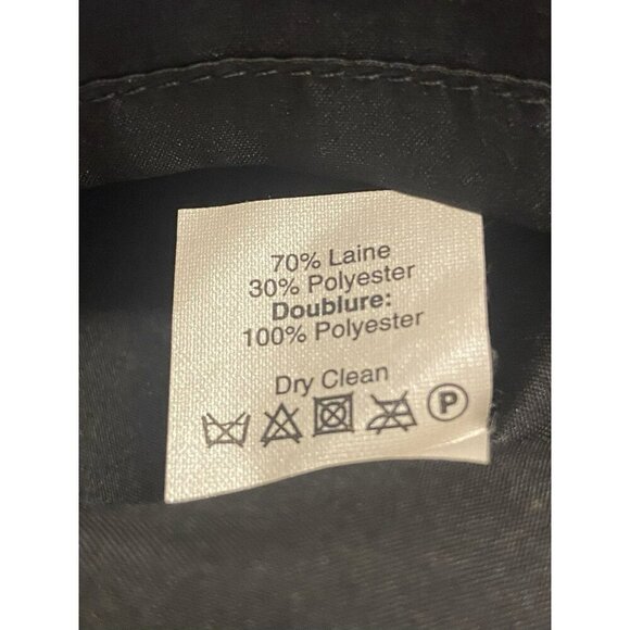 J Crew Sheath Dress 2 Sleevess Knee Length Pockets Black Wool Blend Sleeveless - Picture 7 of 7